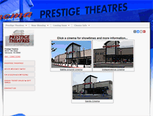Tablet Screenshot of prestigetheatres.com
